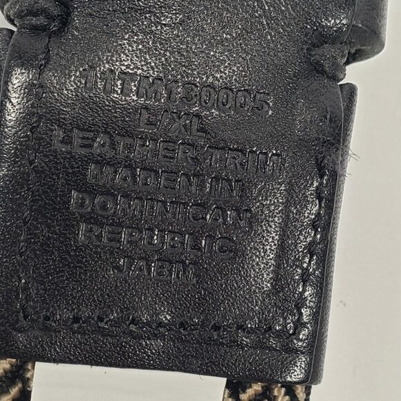 Tommy Bahama Belt Men's Sz Large/XLarge Braided Stretch & Leather Silver Buckle - Picture 4 of 6